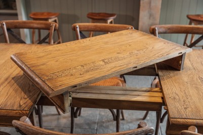 Oak Extending Farmhouse Table - 160 cm - 262cm